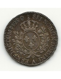 1/2 Ecu Aux Branches d'Olivier 1790A