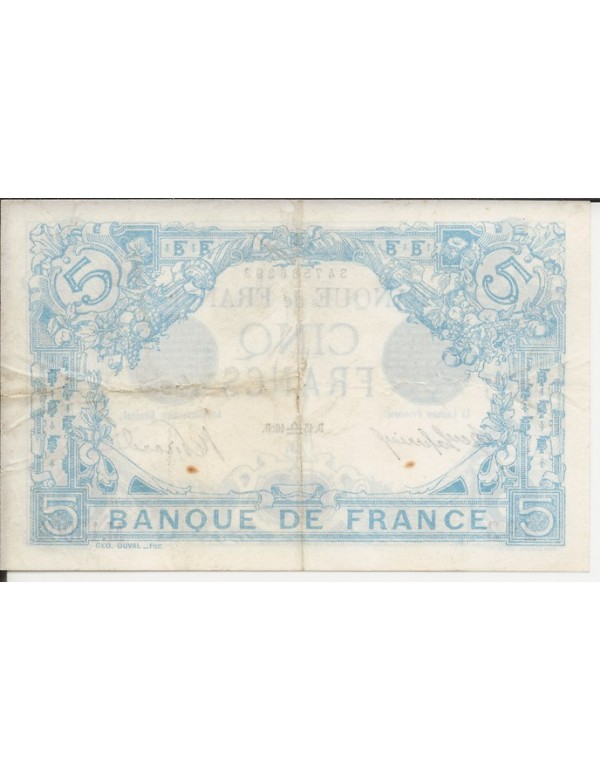 5 FRANCS BLEU