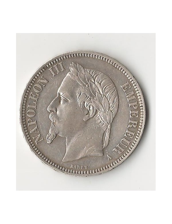 5 Francs Argent 1862 A PAris