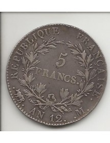 5 Francs Argent An 12 M