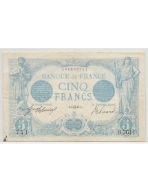 5 Francs Bleu