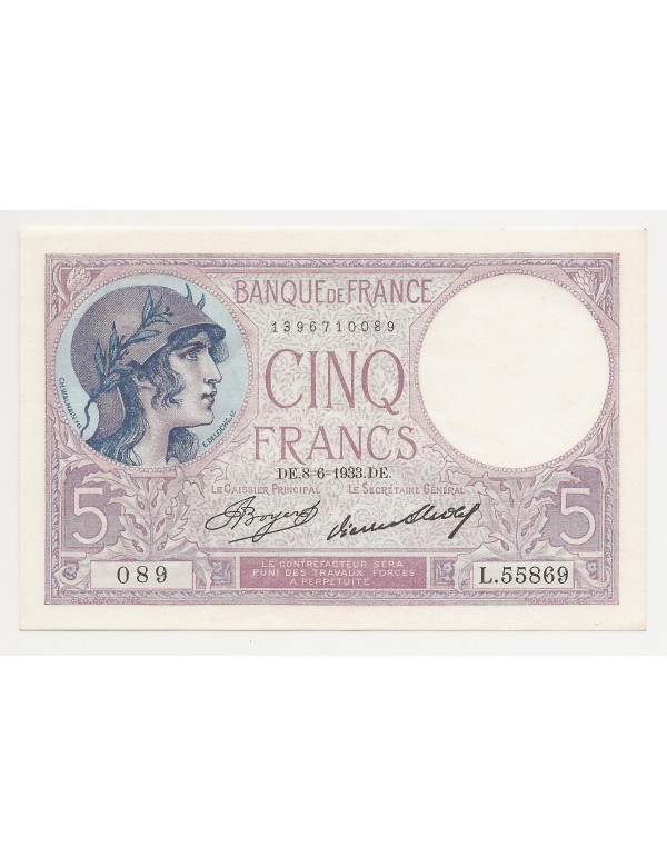 5 Francs Violet