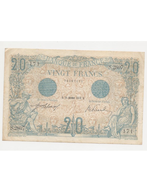 20 Francs Bleu