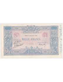 1000 FRS Bleu et Rose