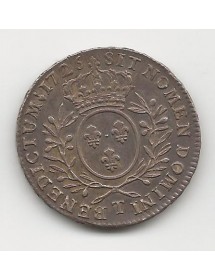 1/2 Ecu Argent - Aux branches d'olivier