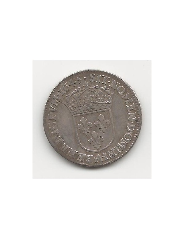 1/4 Ecu Argent - A la mèche courte