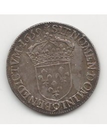 1/2 Ecu Argent - Au buste juvénile 2