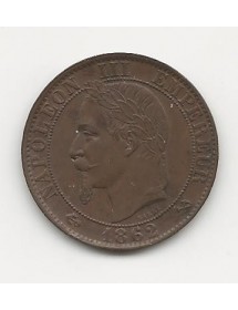 5 Centimes Bronze - Tête Laurée