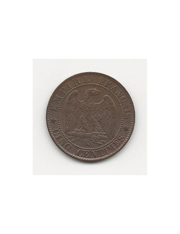 5 Centimes Bronze - Tête Laurée