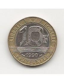 10 Francs Bronze-Alu - Génie de la bastille
