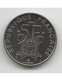 5 Francs Cupro-Nickel - Centenaire Tour Eiffel