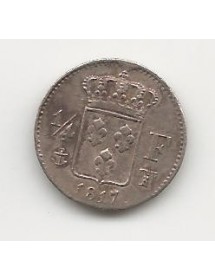 1/4 Franc Argent - Louis XVIII - Tête Nue 2