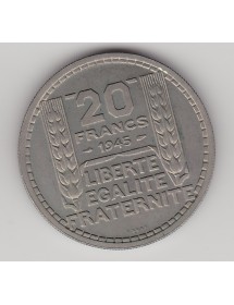 20 Francs Cupro-Nickel - Essai - Gouv. Provisoire
