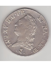 Ecu Argent - Louis XV - Vieille tête