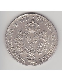 Ecu Argent - Louis XV - Vieille tête