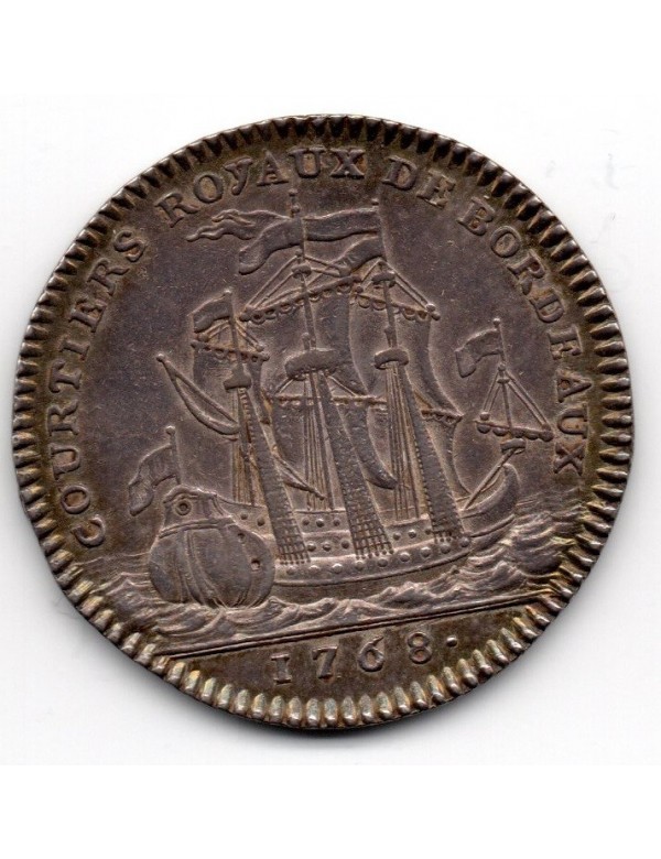 Jeton Argent - Louis XVI - Courtiers Royaux