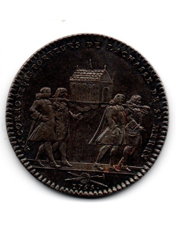 Jeton Argent - Louis XV - Corroyeurs Porteurs de la Chasse de St Merry