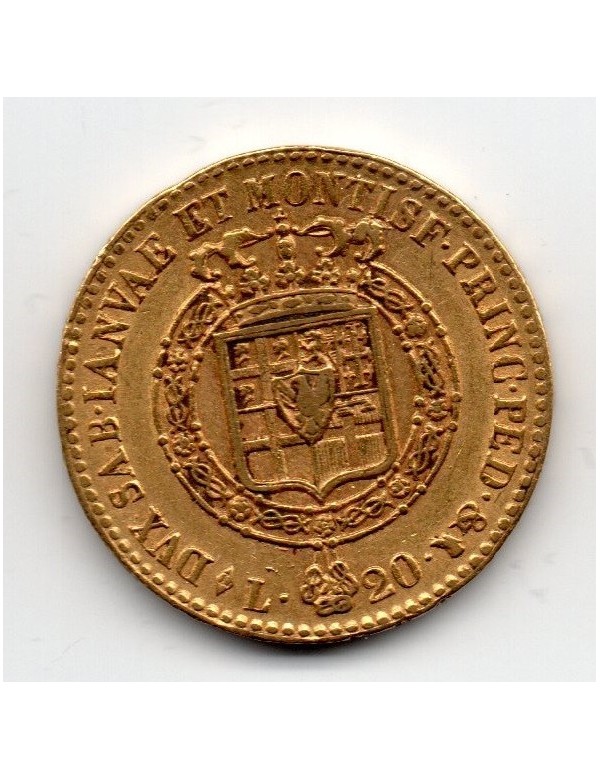 20 Lires Or - Sardaigne - Vit Emmanuel