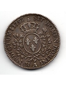 1/2 Ecu Argent - Louis XVI - Aux Lauriers 2
