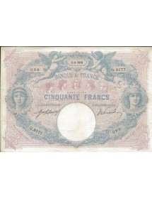 50 Frs BLEU & ROSE