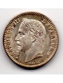 50 Centimes Argent - Napoléon III - Tête Laurée