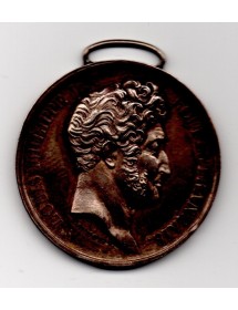 Médaille Argent - Louis Philippe 1er - Collège de ville franche