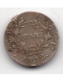 Quart Franc Argent - Napoléon Ier Consul 2