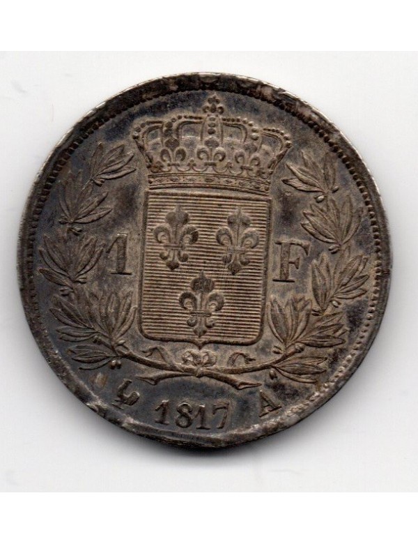 1 Franc  Argent - Louis XVIII - Buste Nu