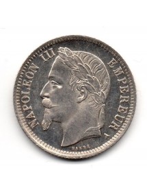 1 Franc Argent - Napoléon III - Tête Laurée
