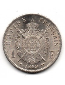 1 Franc Argent - Napoléon III - Tête Laurée
