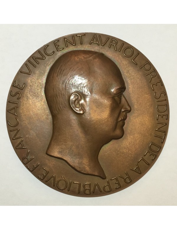 Médaille Bronze - Vincent Auriol - Président de la république