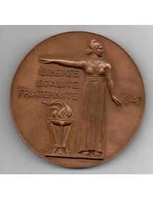 Médaille Bronze - Vincent Auriol - Président de la république 2
