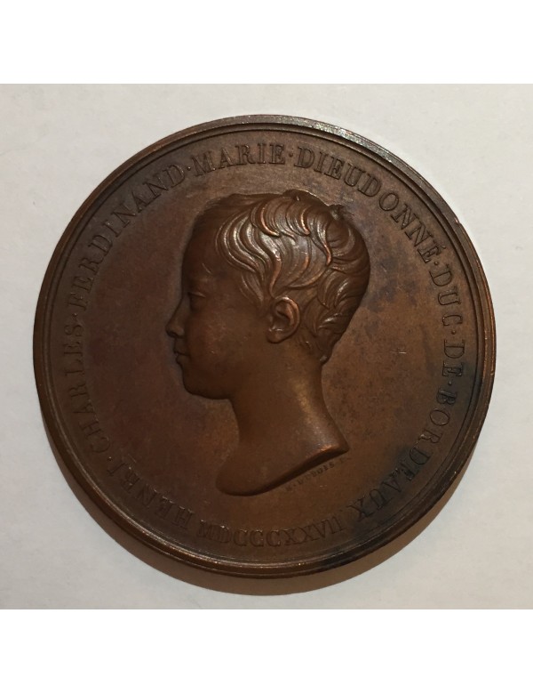 Médaille Bronze - Henri d'Artois Duc Bordeaux
