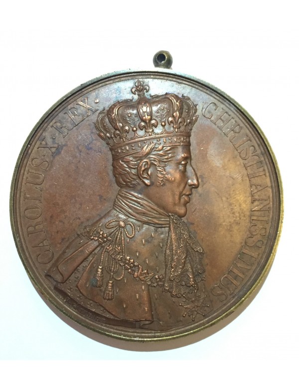 Médaille Bronze - Charles X - Sacrement du roi