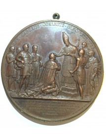 Médaille Bronze - Charles X - Sacrement du roi