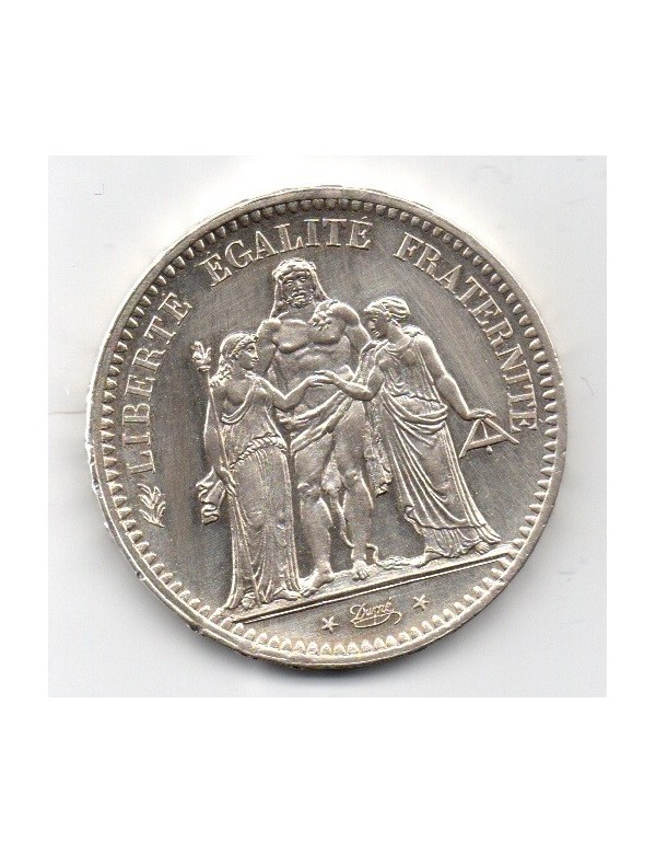 5 Francs Argent - Hercule - 2ième République