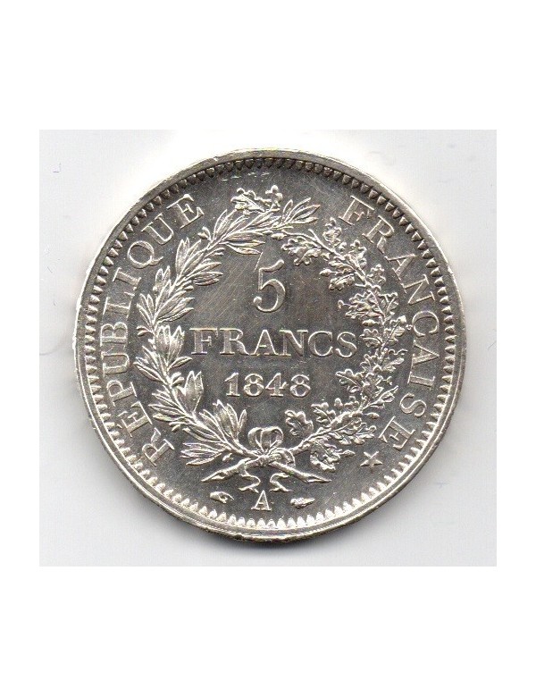 5 Francs Argent - Hercule - 2ième République