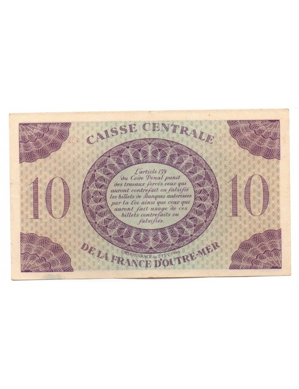 10 Francs - Guadeloupe - Type Anglais