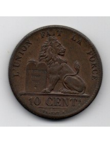 10 Centimes Cuivre - Belgique - Leopold 1er