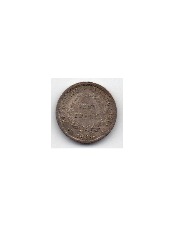 1/2 Franc Argent - Napoléon 1er - République Française