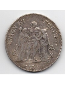 5 Francs Argent - Union et Force
