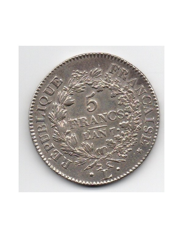 5 Francs Argent - Union et Force