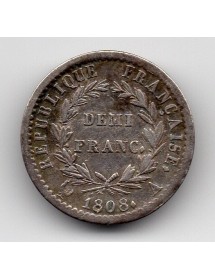 1/2 Franc Argent - Napoléon 1er - Rép. Française