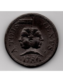 Jeton Etain - Maconnique à tous vents