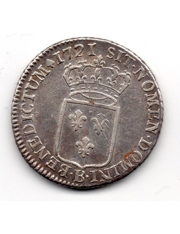 1/3 Ecu Argent - Louis XV