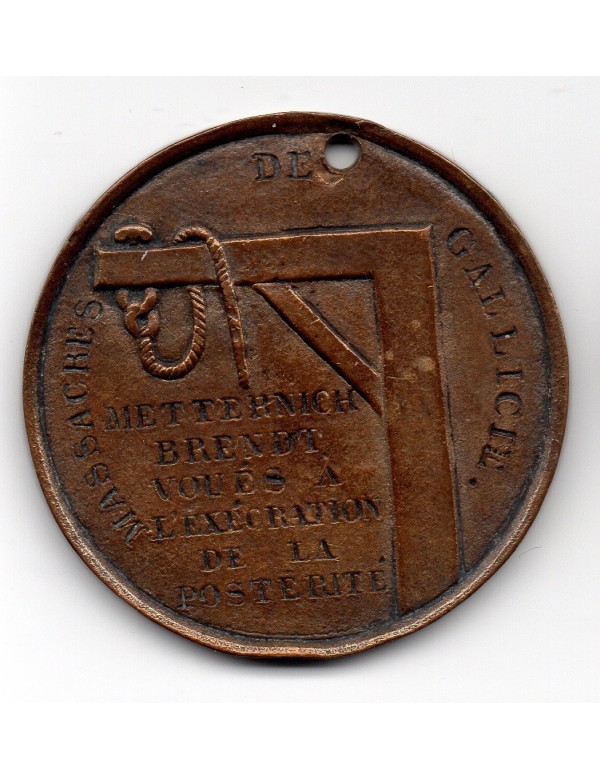 Médaille Cuivre - Massacre de Gallicie