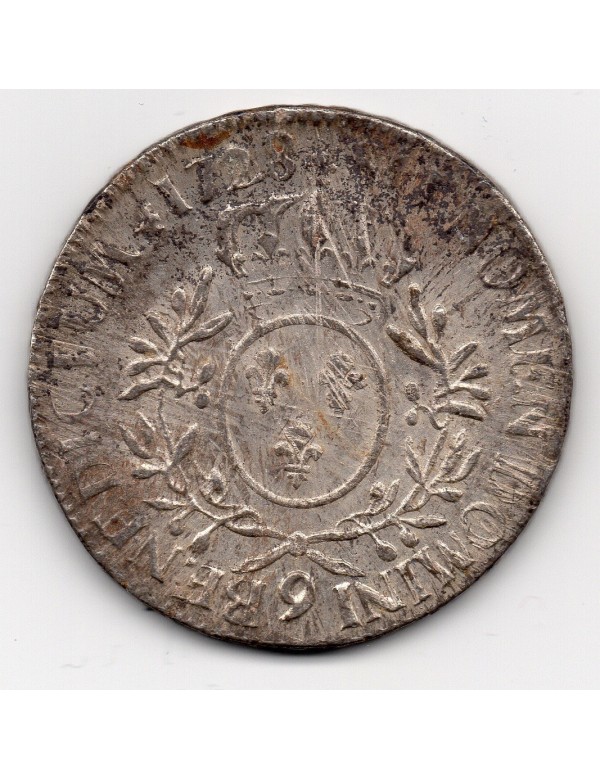 Ecu Argent - Louis XV - Aux Branches d'olivier