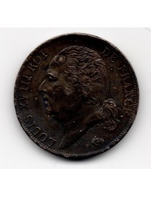 1 Franc Argent - Louis XVIII - Buste Nu