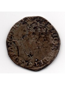 Teston Argent - Henri II - Variété II