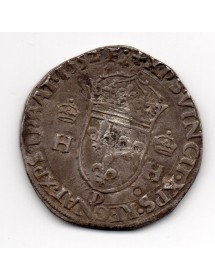 Teston Argent - Henri II - Variété II